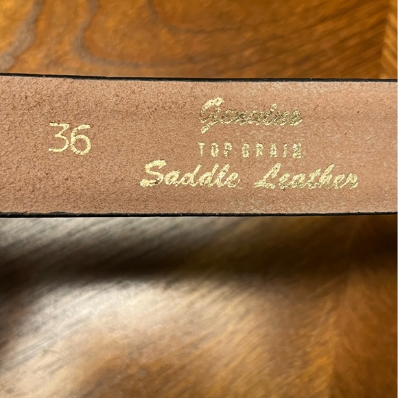Genuine Top Grain Saddle Leather Belt - Picture 2 of 7